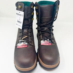 Brahma Dark Brown Steel Toe Boots